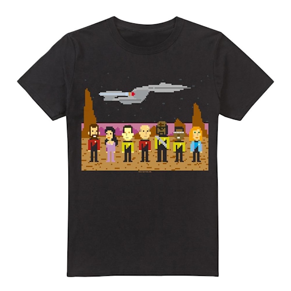 Star Trek Herr The Next Generation Trexel Crew T-Shirt XL Svart Black XL