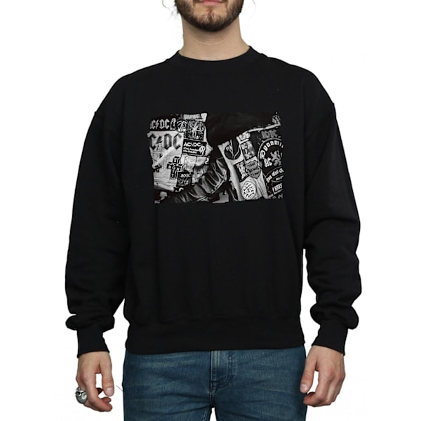 AC/DC Badges And Posters Collection Sweatshirt 3XL Svart Black 3XL