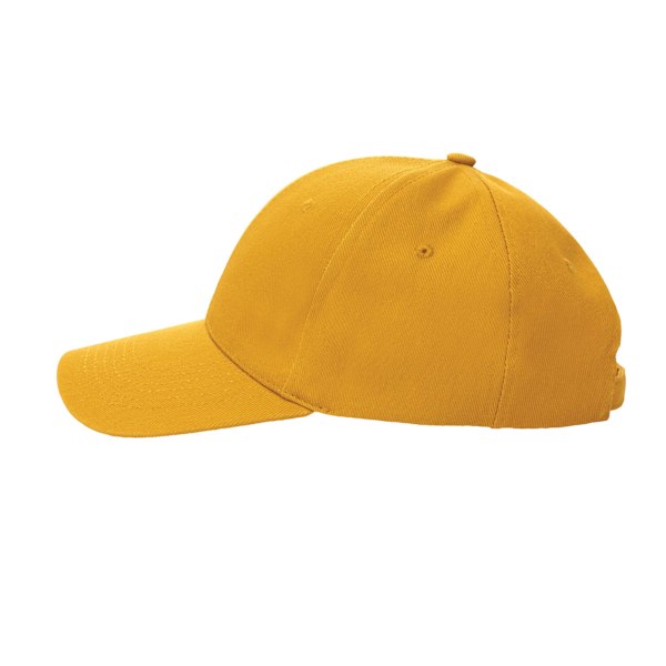 XD Collection Impact 6 Panel Återvunnen Bomull Aware Keps One Size Yellow One Size