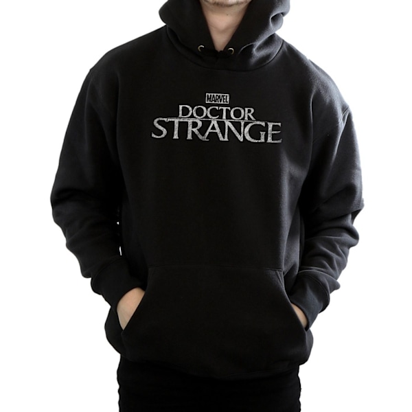 Marvel Herr Doctor Strange Logotyp Hoodie S Svart Black S