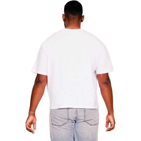 Casual Classics Herr Ringspun Bomull Oversized T-Shirt 4XL Vit White 4XL