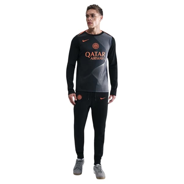 Nike Herr Inter Milan Tredje Träningsfotbollströja Före Match M Black/Blue M