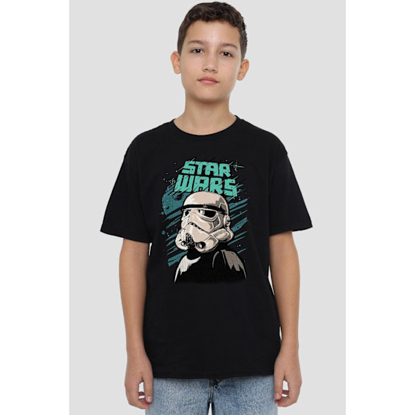 Star Wars Barn/Kids Street Glare Stormtrooper T-Shirt 3-4 Black 3-4 Years