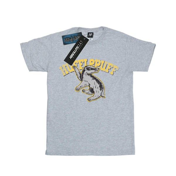 Harry Potter T-shirt i bomull för flickor, Hufflepuff, 9-11 år, sport Sports Grey 9-11 Years