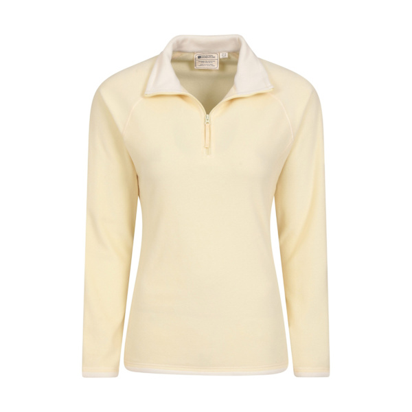 Mountain Warehouse Dam/Dam Montana Fleece Tröja med Halv Dragkedja 28 Yellow 28 UK