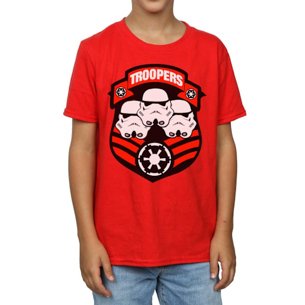 Star Wars Stormtrooper Troopers T-shirt för pojkar 12-13 år Röd Red 12-13 Years