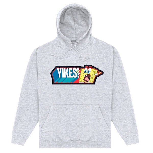 SpongeBob SquarePants Unisex Vuxen Yikes Hoodie L Heather Grey Heather Grey L