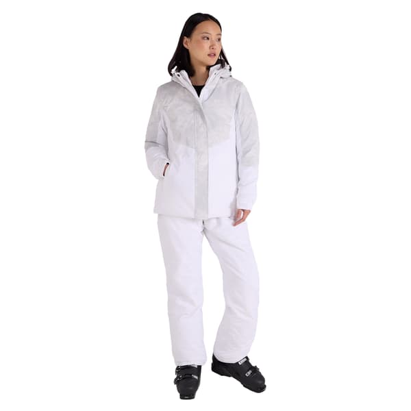 Mountain Warehouse Dam/Dam Dawn II Mönstrad Skidjacka 22 Light Grey 22 UK