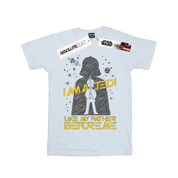 Star Wars Mens Jedi Like My Father T-shirt 3XL Vit White 3XL