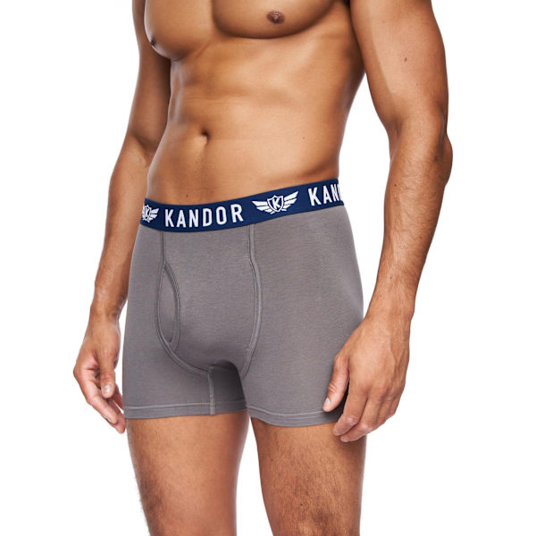 Kandor Bambers Bambu Boxerkalsonger för Män (7-pack) L Blå/Röd Blue/Red L