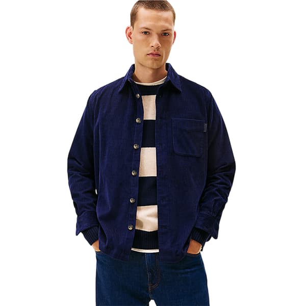 Tommy Hilfiger Herr Corduroy Overshirt S Marinblå Navy S