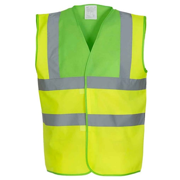 Yoko herr Band & Brace Hi-Vis väst M Lime/Gul Lime/Yellow M