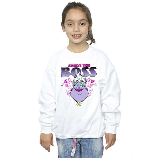 Disney Girls The Little Mermaid Ursula Mum Is The Boss Sweatshirt White 9-11 Years