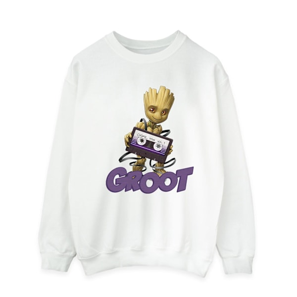 Guardians Of The Galaxy Herr Groot Kassett Sweatshirt XXL Vit White XXL