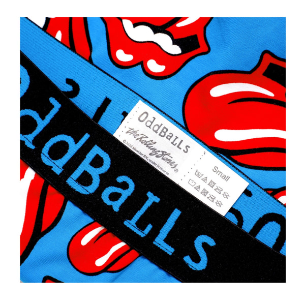 OddBalls Dam/Kvinnors The Rolling Stones Kalsonger 16 UK Blå/Svart Blue/Black 16 UK