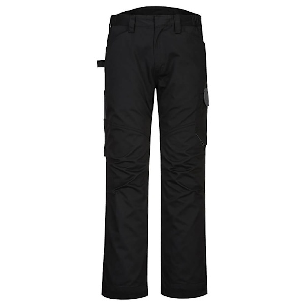 Portwest PW2 arbetsbyxor för män 30R svart/zoomgrå Black/Zoom Grey 30R