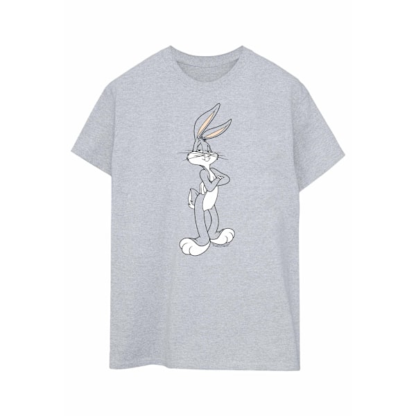 Looney Tunes Dam/Damer Bugs Bunny Korsa Armar Bomull Pojkvän T-Shirt XXL Sports Grey Sports Grey XXL
