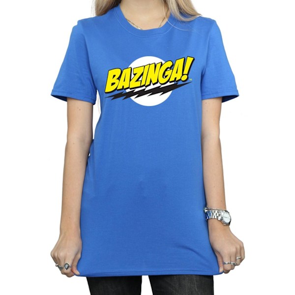 The Big Bang Theory Dam/Damer Bazinga Boyfriend T-shirt XXL Royal Blue XXL