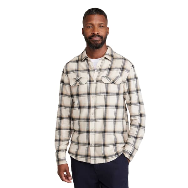 Mountain Warehouse Trace Flanell Långärmad Skjorta Herr 4XL Off White 4XL