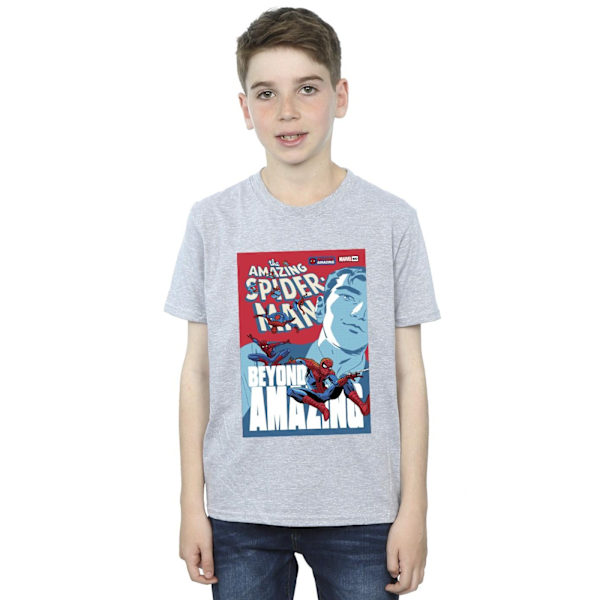 Marvel Boys Spider-Man Beyond Amazing Cover T-Shirt 5-6 år S Sports Grey 5-6 Years