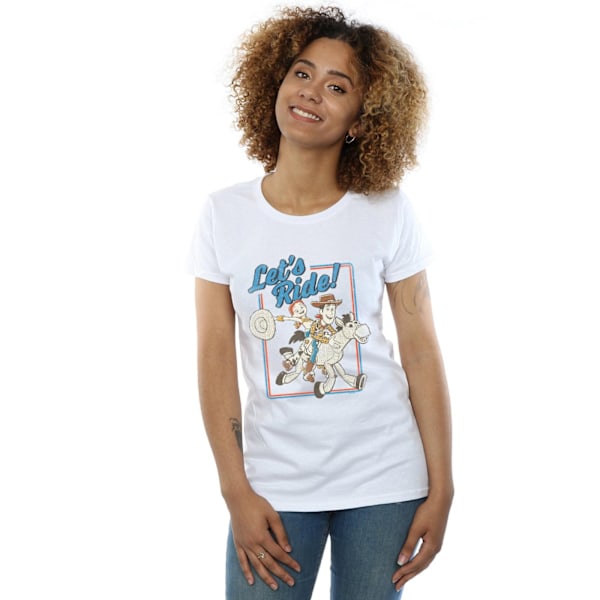 Disney Dam/Dam Toy Story 4 Let´s Ride Bomull T-shirt L Vit White L