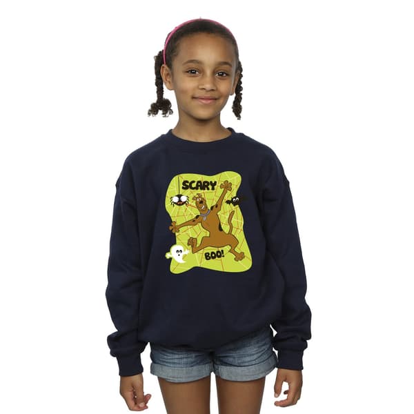 Scooby Doo Flickor Läskigt Boo! Sweatshirt 3-4 år Marinblå Navy Blue 3-4 Years