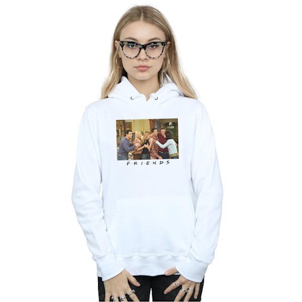 Friends Dam/Damer Gruppfoto Lägenhet Hoodie XL Vit White XL