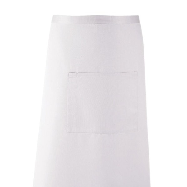 Premier Unisex Färger Bar Apron / Arbetskläder (Lång Continental S White One Size