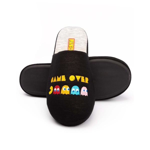 Pac-Man Herr Game Over Slippers 9 UK-10 UK Svart/Gul Black/Yellow 9 UK-10 UK
