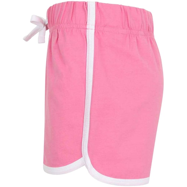 Skinni Minni Retro-shorts för barn/ungdomar 11-12 år, ljusrosa/vit Bright Pink/White 11-12 Years