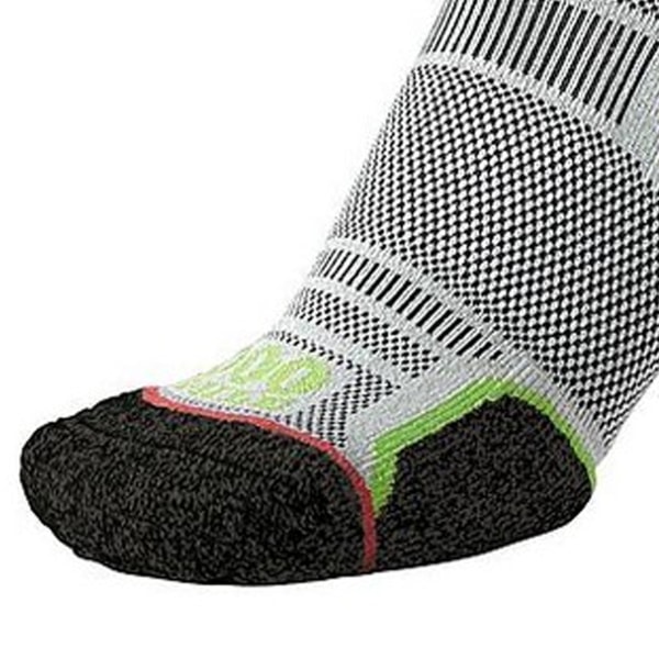 1000 Mile Trek Recycled Socks (2-pack) L Svart/Orange/Grön Black/Orange/Green L