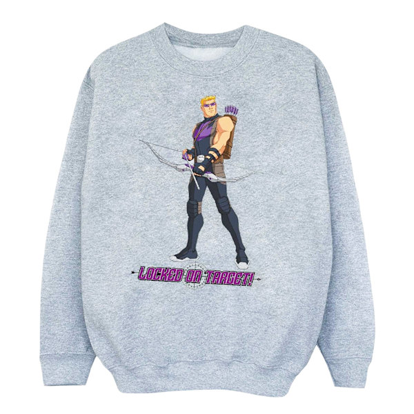 Marvel Boys Hawkeye Locked On Target Sweatshirt 5-6 år Sport Sports Grey 5-6 Years