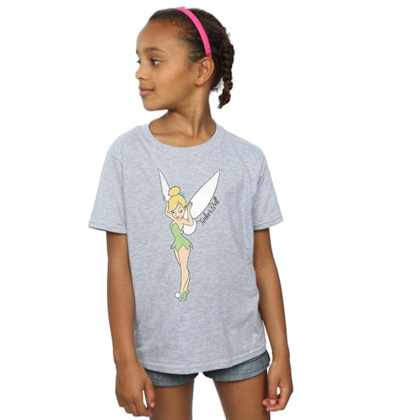 Tinkerbell Girls Classic Bomull T-shirt 9-11 År Sports Grey Sports Grey 9-11 Years