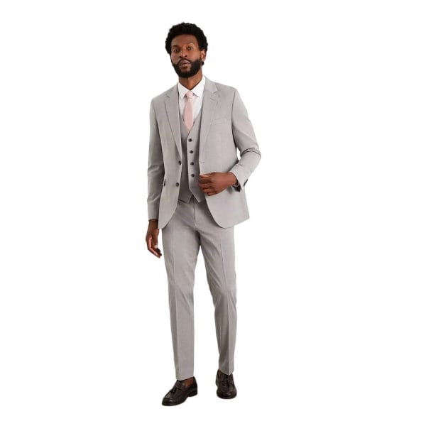 Burton Mens Essential Slim Suit Jacket 46R ljusgrå Light Grey 46R