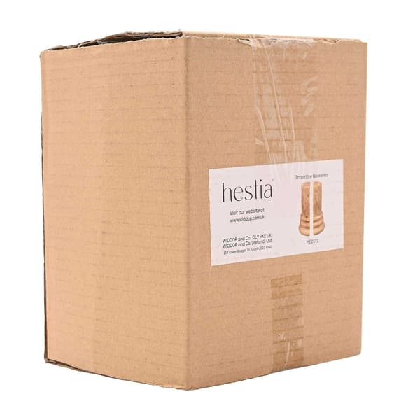 Hestia Travertin Bokstöd (2-pack) One Size Ljusbrun Light Brown One Size