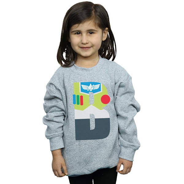 Disney Girls Alphabet B Is For Buzz Lightyear Sweatshirt 12-13 Sports Grey 12-13 Years