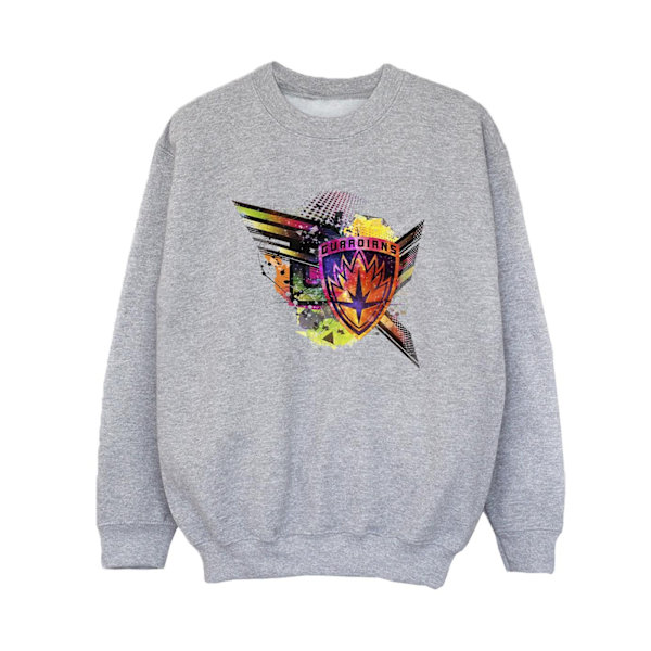 Marvel Boys Guardians Of The Galaxy Abstract Shield Chest Sweat Sports Grey 3-4 Years