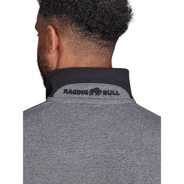 Raging Bull Herrarnas Kontrastpanel Polotröja 3XL Kolgrå Charcoal 3XL