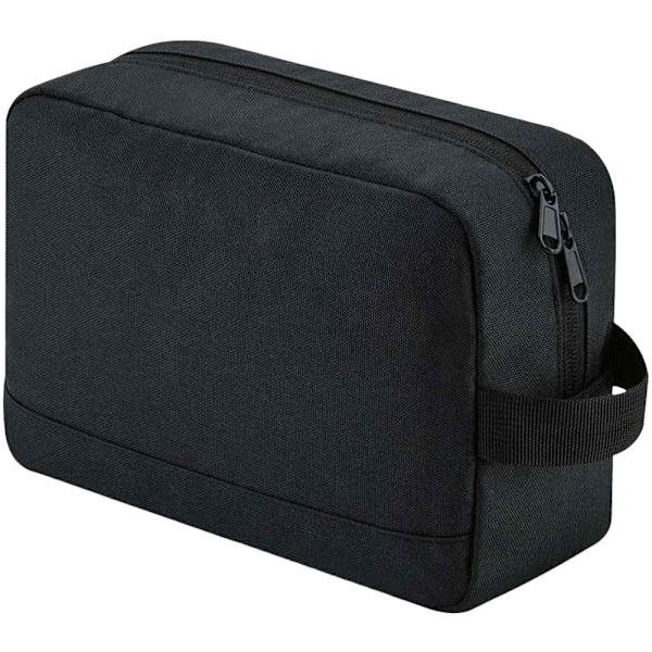 Bagbase Unisex Adult Essentials Återvunnen Toalettväska One Size Black One Size