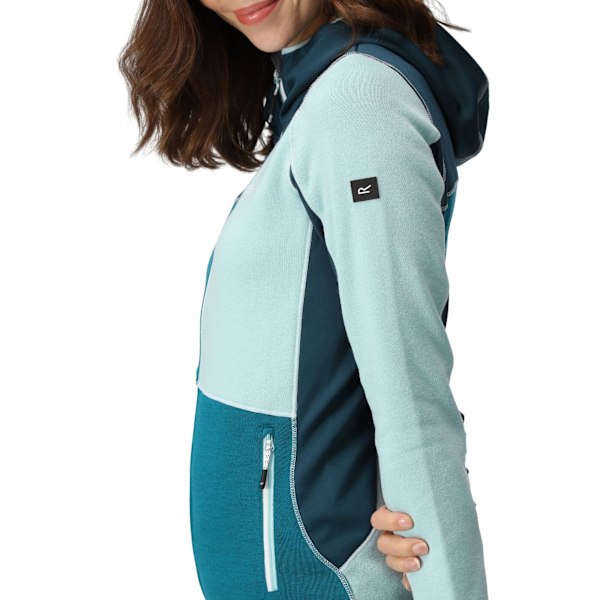 Regatta Dam/Kvinnor Walbury VI Marl Full Zip Fleecejacka 12 Sea Haze/Reflecting Lake 12 UK