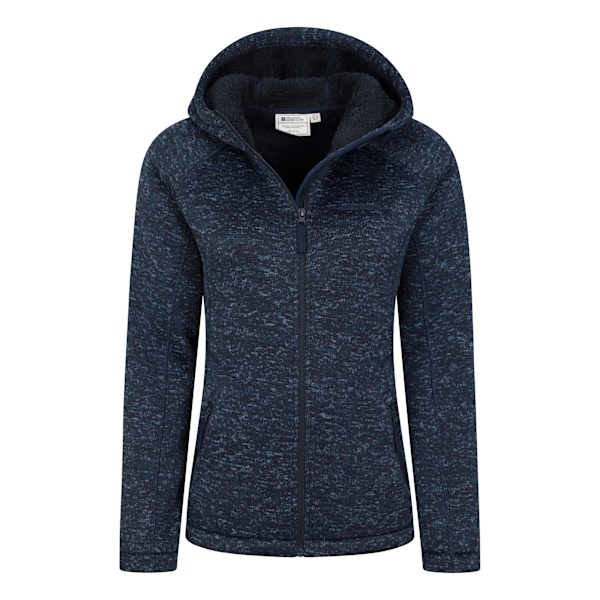 Mountain Warehouse Nevis Hellytterjacka med Fuskpälsfodrad Full Zip för Kvinnor Navy 10 UK