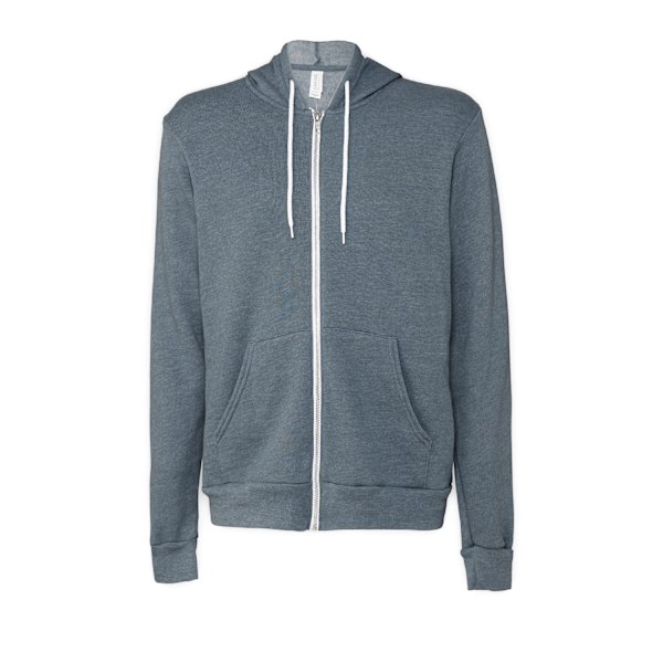 Bella + Canvas Unisex Vuxen Fleece Full Zip Hoodie XL Slate Hea Slate Heather XL