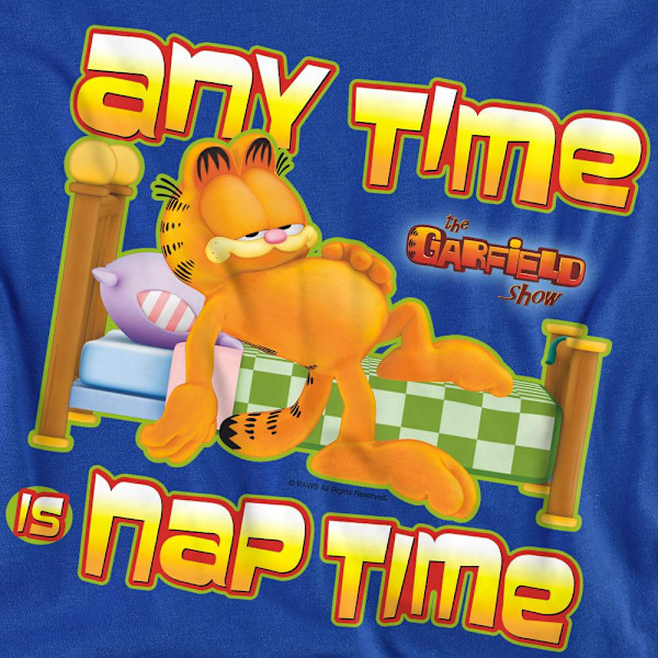 Garfield Unisex Vuxen Nap Time Sweatshirt M Royalblå Royal Blue M
