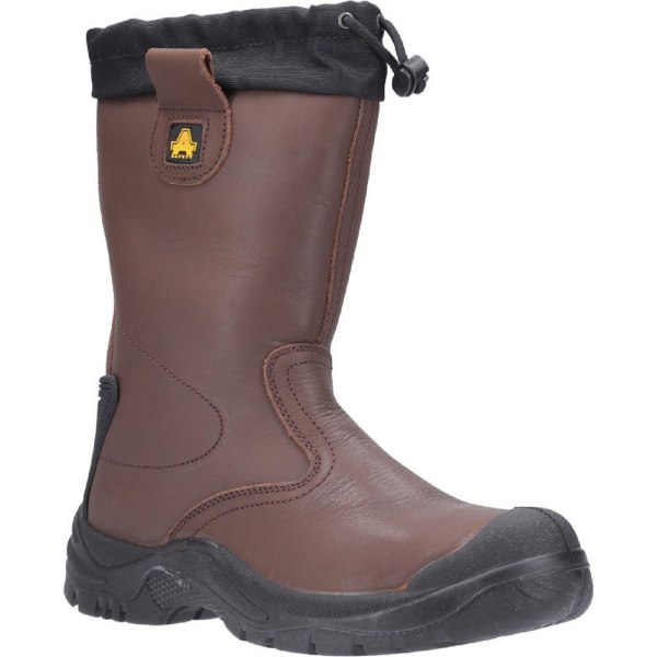 Amblers Mens FS245 Antistatic Leather Safety Rigger Boot 8 UK B Brown 8 UK
