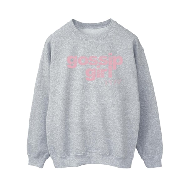 Gossip Girl Dam/Damer Swirl Logo Sweatshirt XL Sports Grey Sports Grey XL