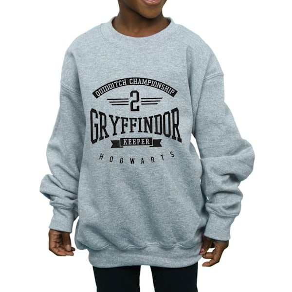 Harry Potter Tjejer Gryffindor Keeper Sweatshirt 12-13 År Spo Sports Grey 12-13 Years