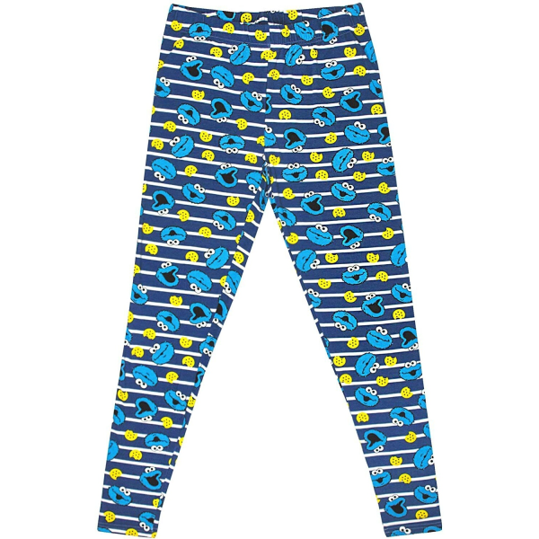 Sesame Street Dam/Dam Cookie Monster Pyjamas Set L Blå Blue L