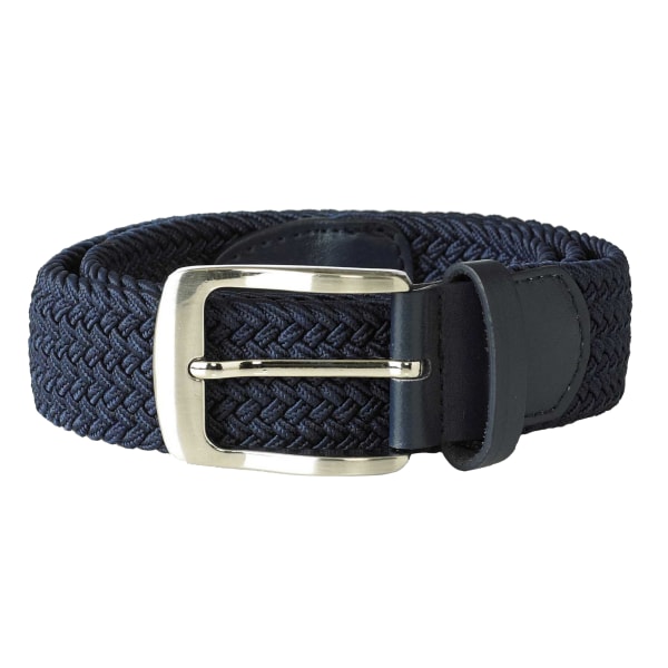 D555 Herr Dani Stretch flätat bälte S/M Marinblå Navy S/M