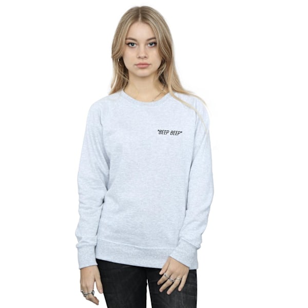 Looney Tunes Dam/Damer Beep Beep Brösttryck Sweatshirt L Sports Grey L