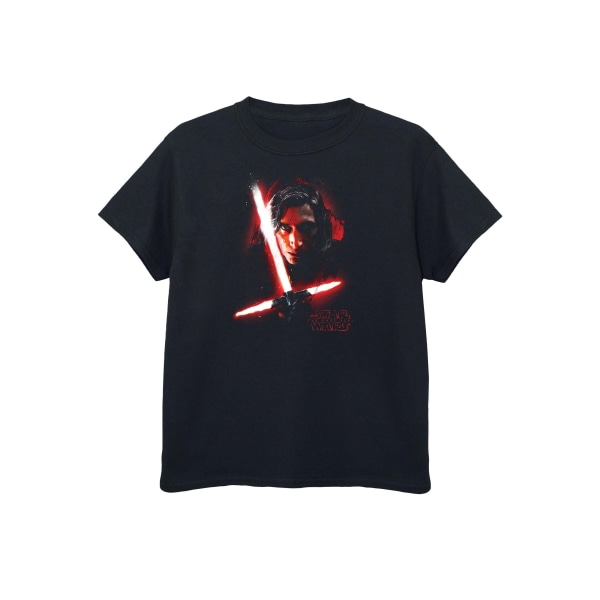 Star Wars: The Last Jedi Boys Kylo Ren T-shirt i borstad bomull 9 Black 9-11 Years